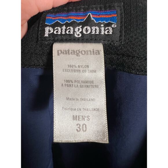 Patagonia Men’s Navy Blue Nylon WaveFarer Swim Board Shorts Size 30 - Picture 6 of 6